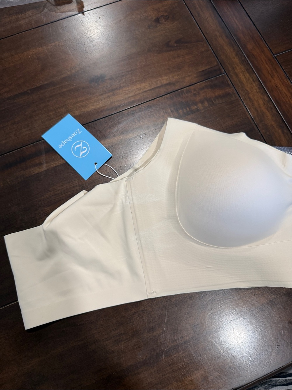 Cream Strapless Padded Bandeau Bra